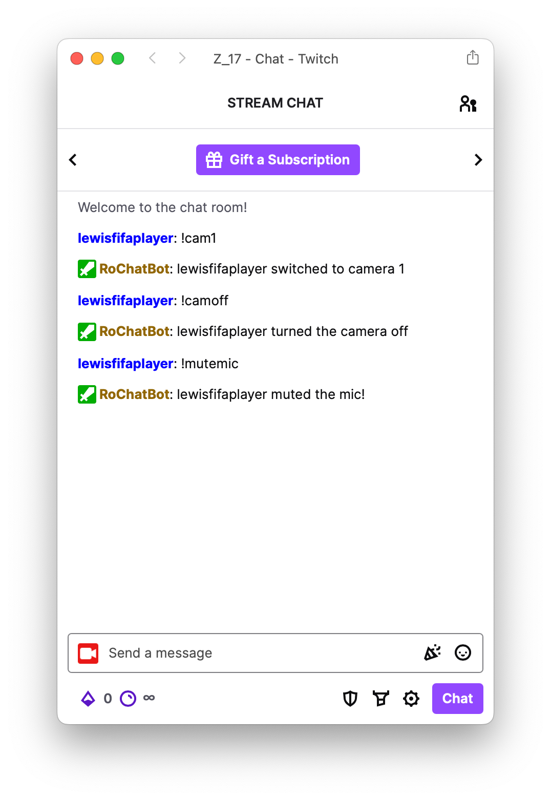 Scene Control Feature